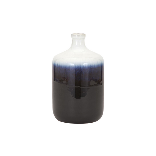 Dark Blue & White Fade Vase