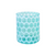 Small Honeycomb Glass Blue Vase