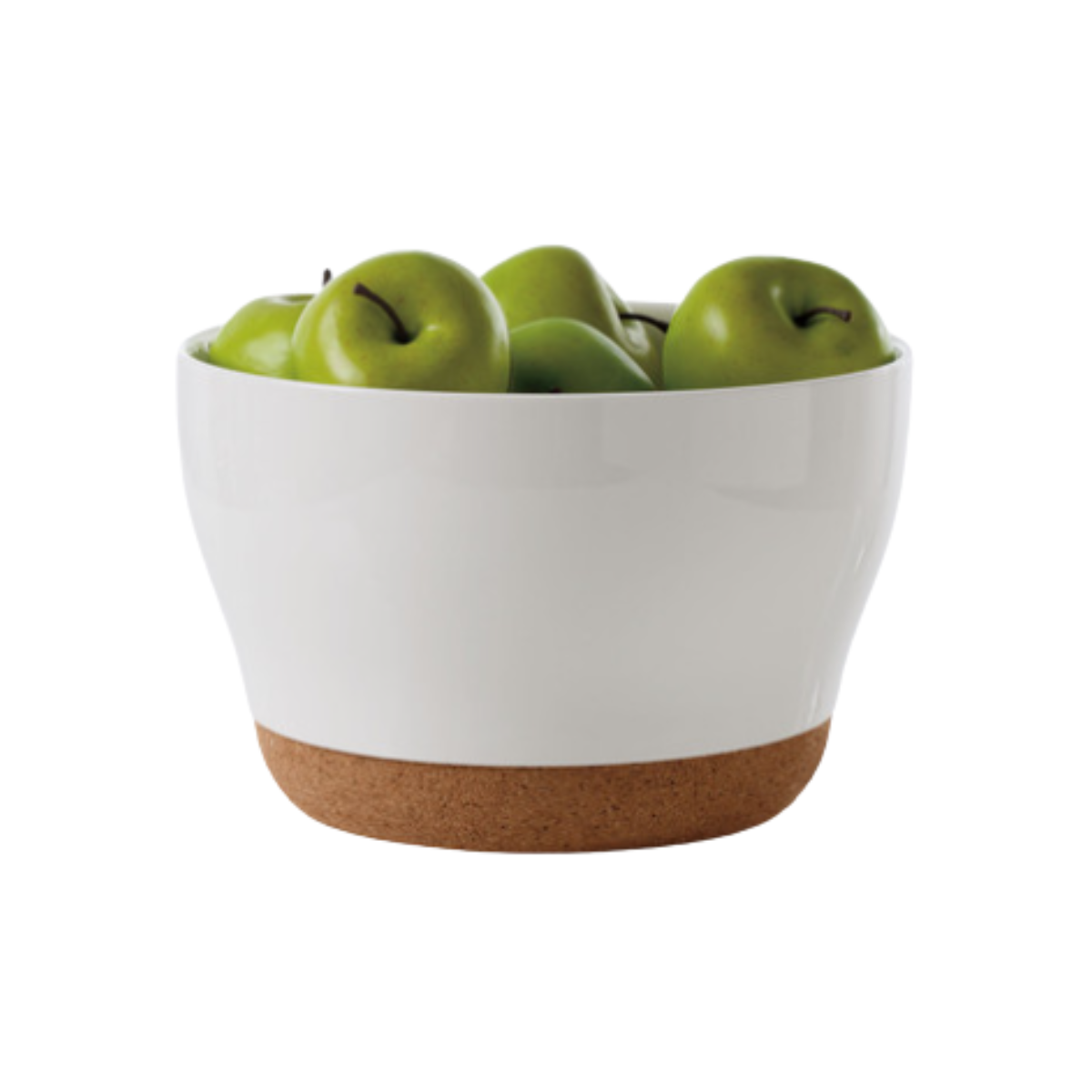 White Bowl w/ Cork Bottom
