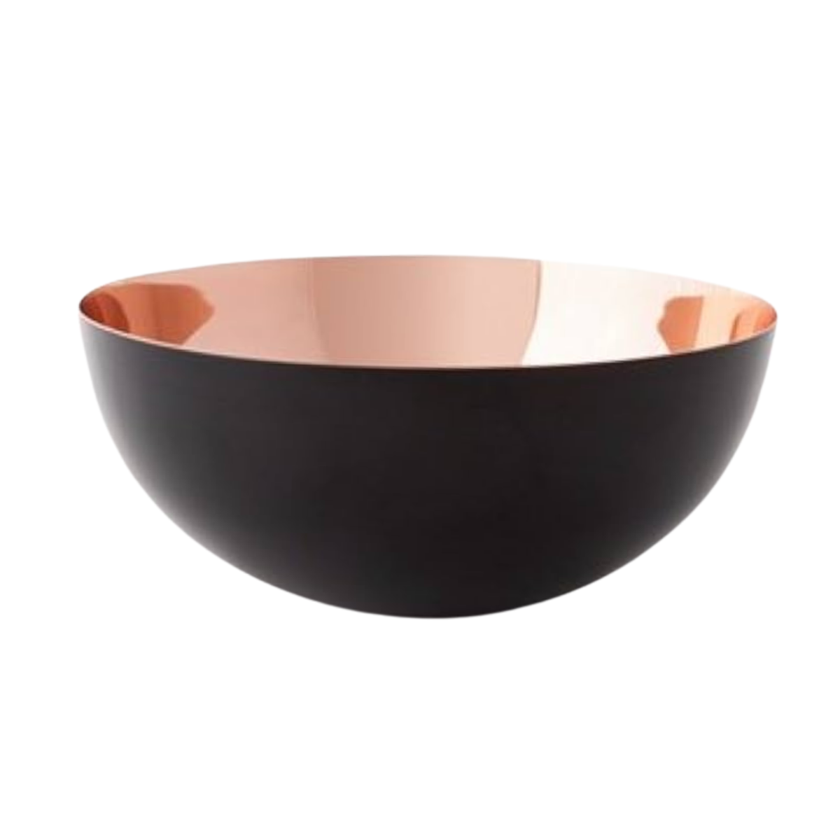 Large Rose Gold & Black Bowl