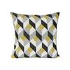 18x18 - Yellow, Grey, White, Black Geometric