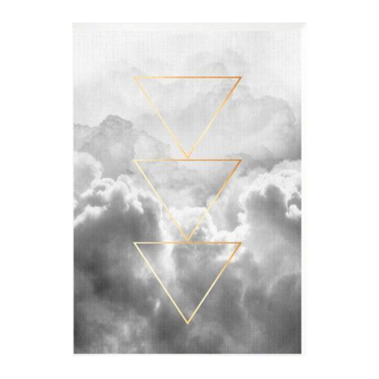 Art - Cloud Geometry 3 Triangles Framed Medium NOT CLEARED