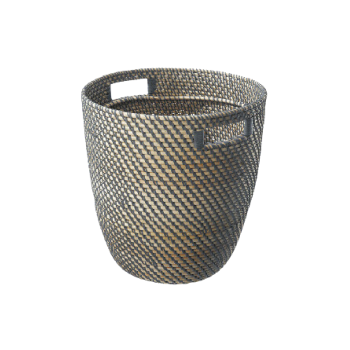 Woven Grass & Grey Basket