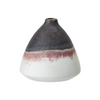 Small Matte Brown, Plum & Cream Stoneware Vase