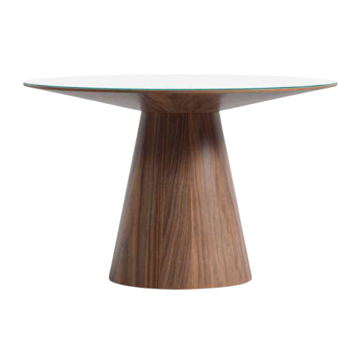 Round Winston Walnut Dining Table 63¨
