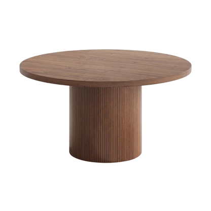 Round Walnut Dining Table 47¨