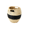 Small Woven Black Stripe Basket