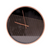 Copper & Black w/ Stripes Clock