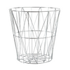 Large Silver Metal Diamond Basket