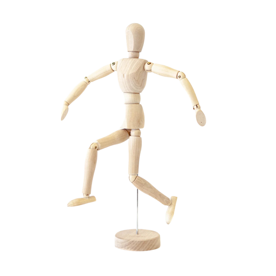 Small Wooden Adjustable Sculpture Art Mannequin