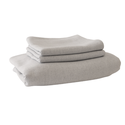 King Hotel Style Light Grey  Coverlet With Shams