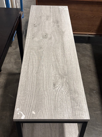 Console - Grey Wash Wood w/ Black Frame