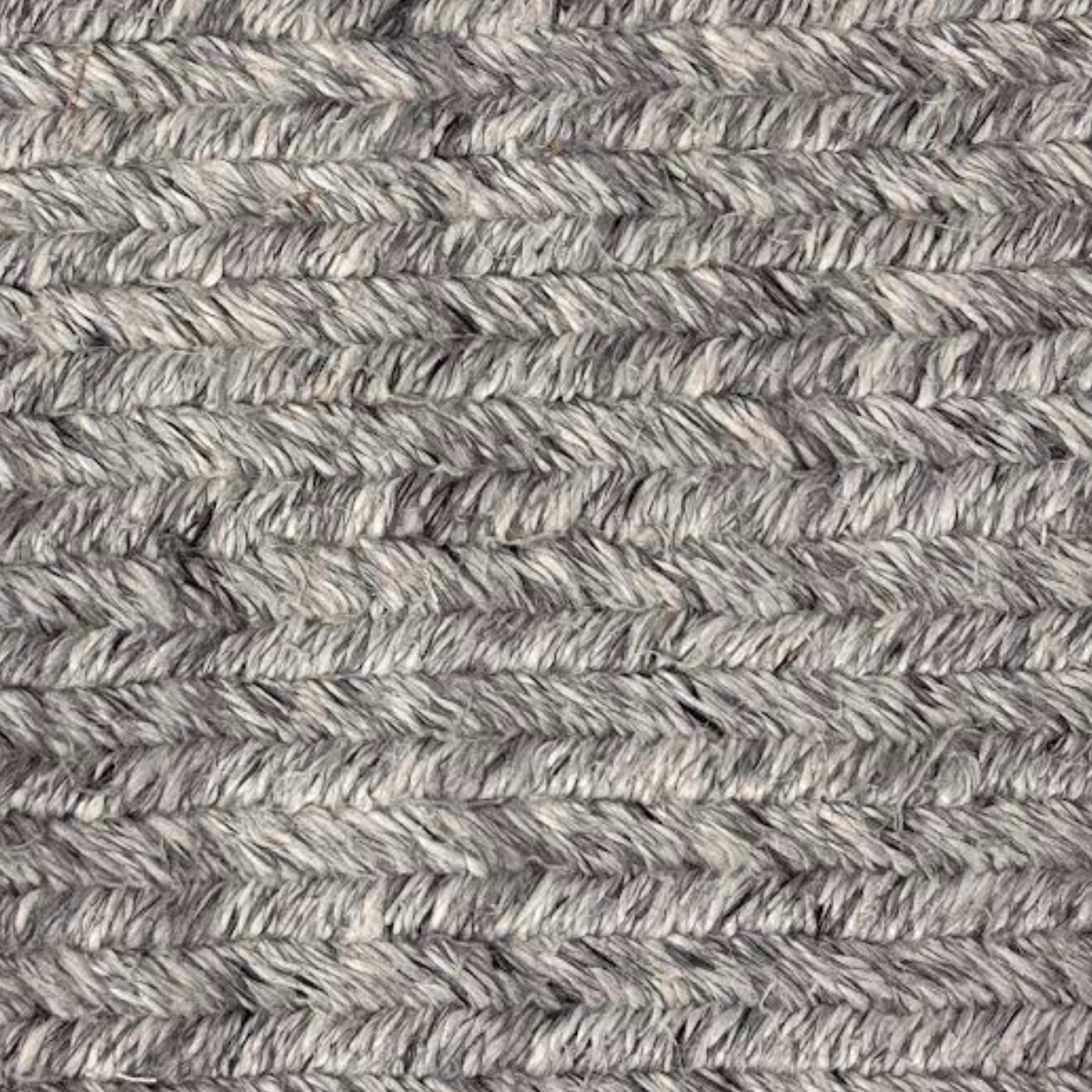 Dark Grey Thick Chevron Weave Rug"