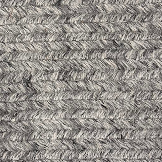Dark Grey Thick Chevron Weave Rug"