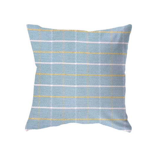 18x18 -  Blue/Green Windowpane Check