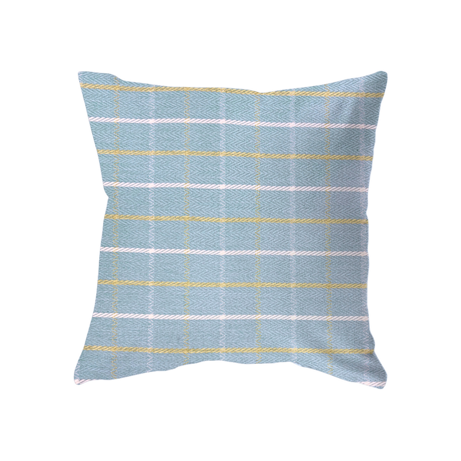 18x18 -  Blue/Green Windowpane Check