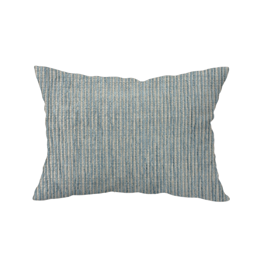 11x14 - Beige & Blue Textured Stripes