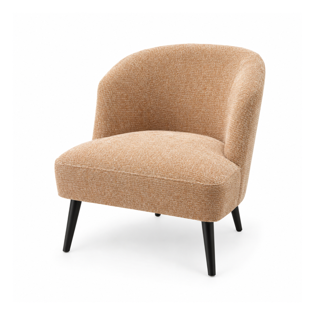 Chair - Accent Burnt Orange with Black Legs