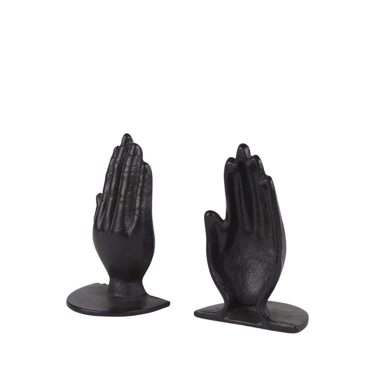 Sculpture - Praying Hand Black Bookend Mercana