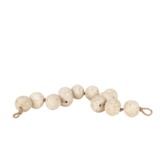 Decor - Varamala Sphere Garland Beige Mercana