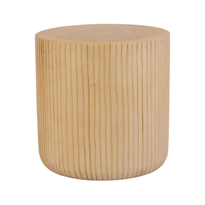 Round Java Light Oak Side Table
