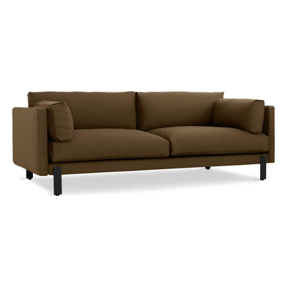 Silverlake Velvet Cocoa Sofa 86"