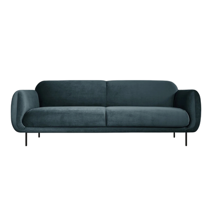 Nord Plush Casella Slate Sofa 86"