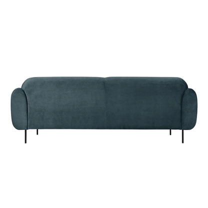 Nord Plush Casella Slate Sofa 86"
