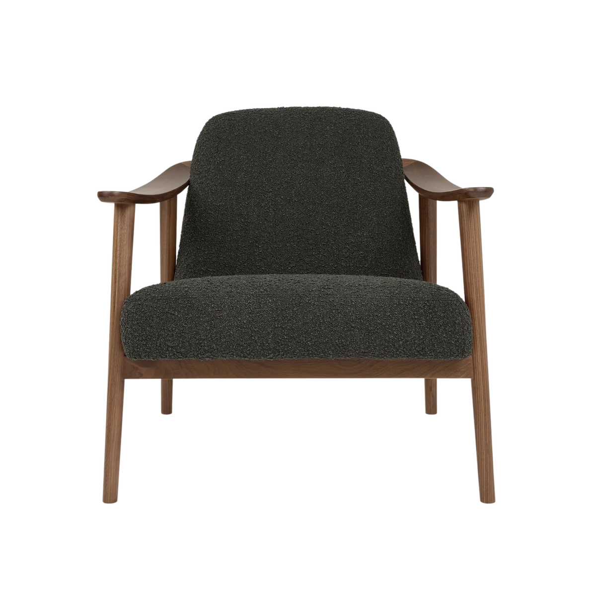 Baltic Node Nocturne with Walnut Frame Accent Chair