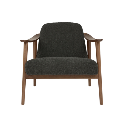 Baltic Node Nocturne with Walnut Frame Accent Chair