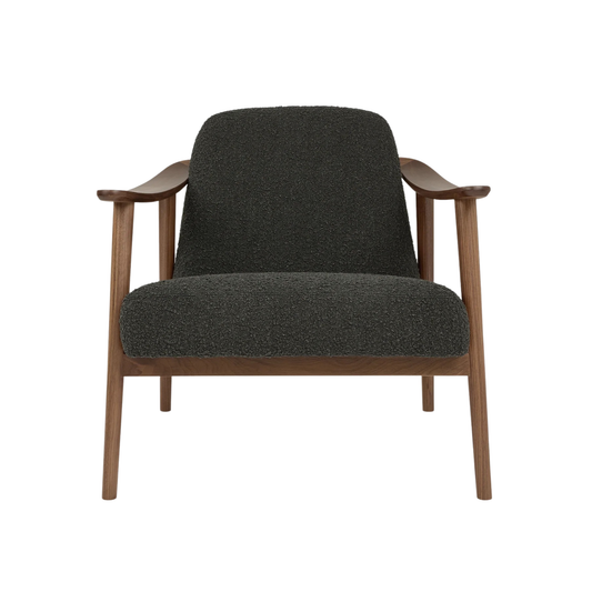 Accent Chair - Baltic Node Nocturne with Walnut Frame Gus Modern