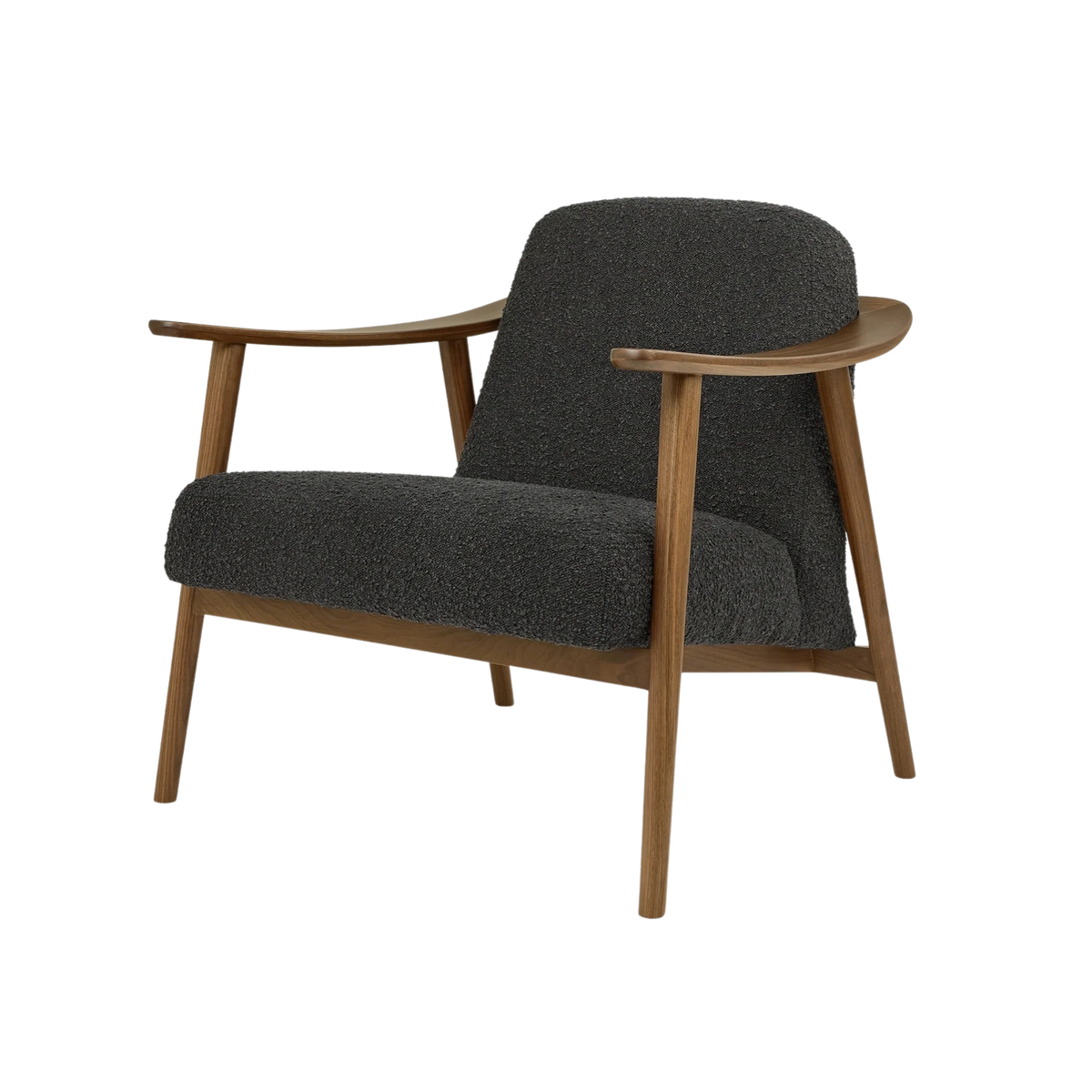 Baltic Node Nocturne with Walnut Frame Accent Chair
