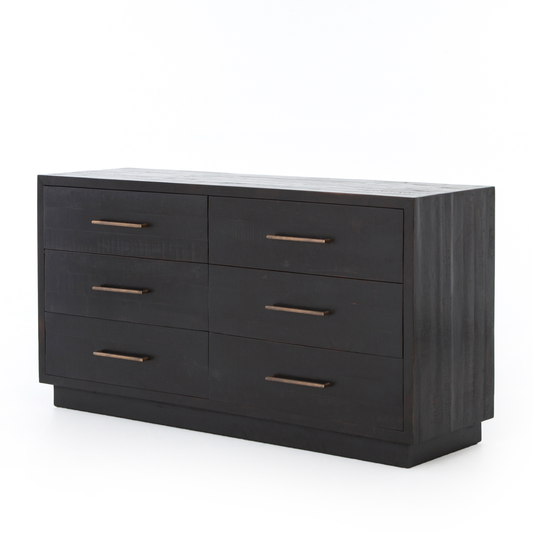 Suki Black 6-Drawer Dresser