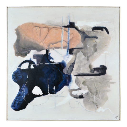 Augustine Abstract Pink & Navy CLEARED Art // Section 200