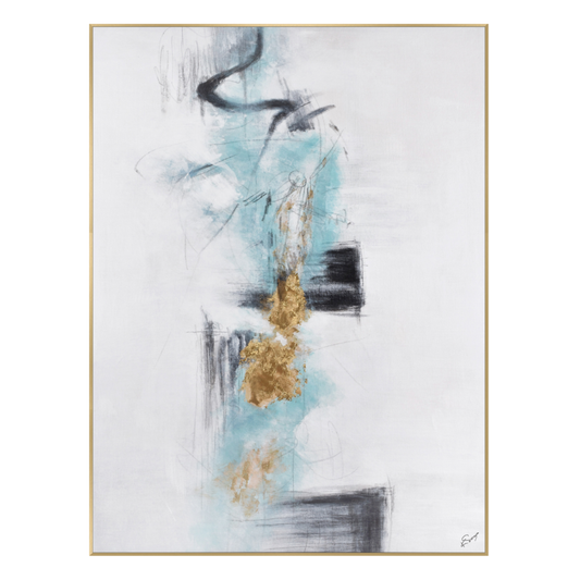Aquaria White with Blue & Gold CLEARED Art // Section 200