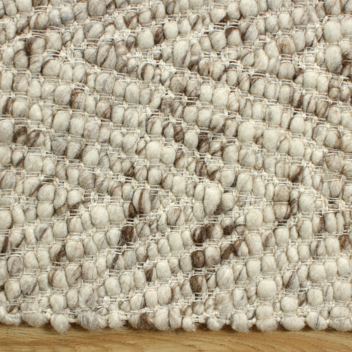 Rug - 5x8 Ivory & Taupe Hudson 06 Textured // Section 40