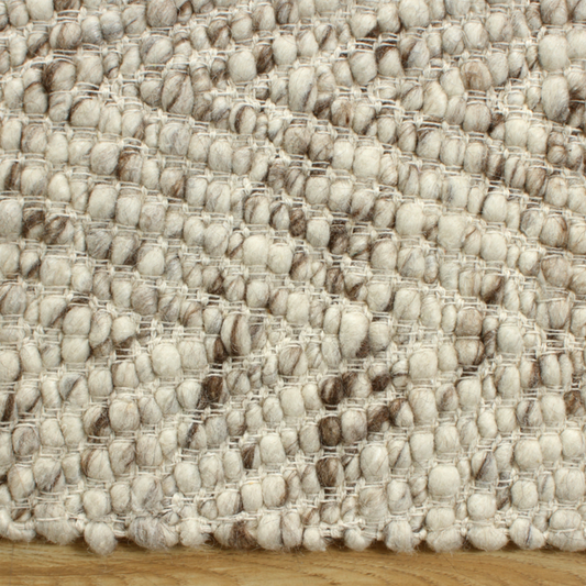 Rug - 8 x 10 Ivory & Taupe Hudson 06 Textured // Section 50