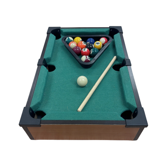Mini Retro Pool Table Set