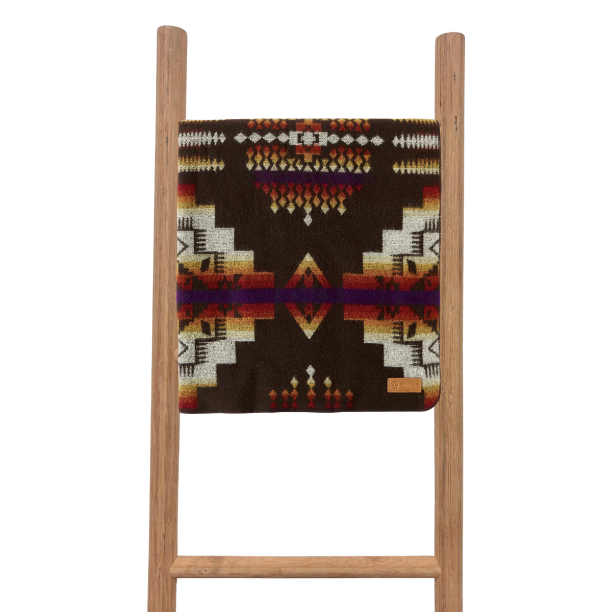 Reversible Queen Andes Campfire Ash Black & Orange Throw