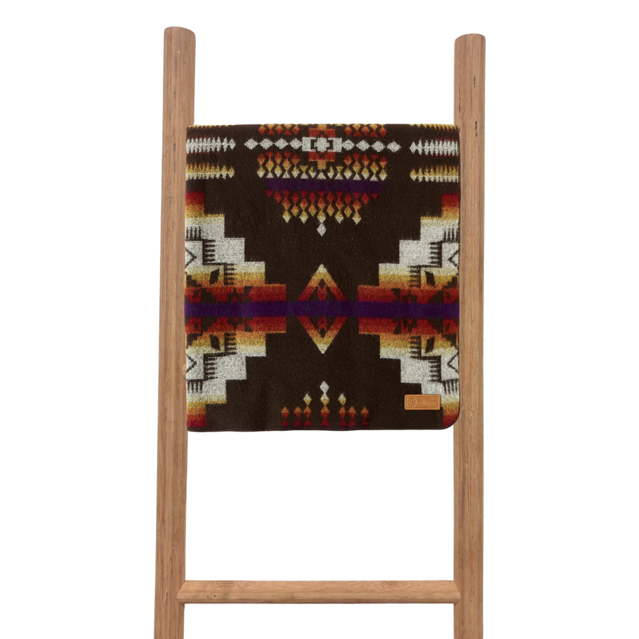 Reversible Queen Andes Campfire Ash Black & Orange Throw