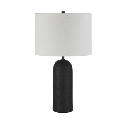 Black Resin Table Lamp