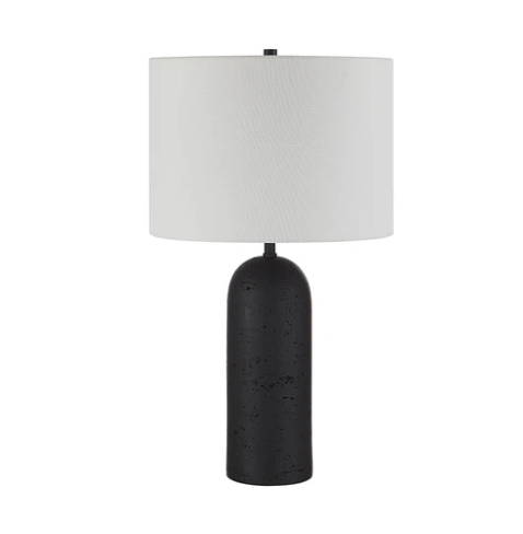 Black Resin Table Lamp