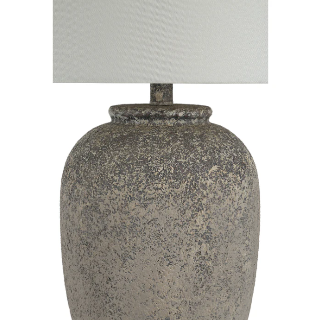Natural Brown Resin Table Lamp