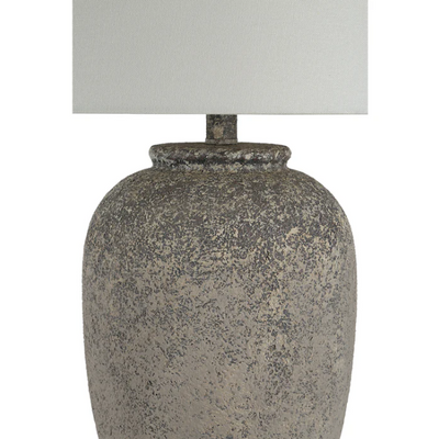 Natural Brown Resin Table Lamp