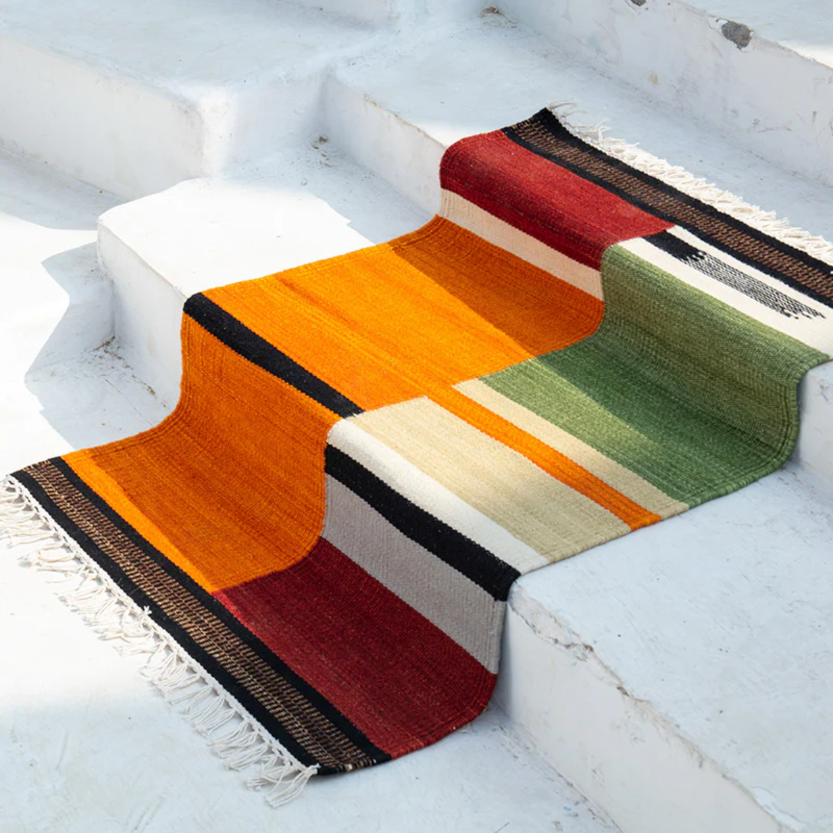 2' x 3' - Hand Woven Chanterelle Rug