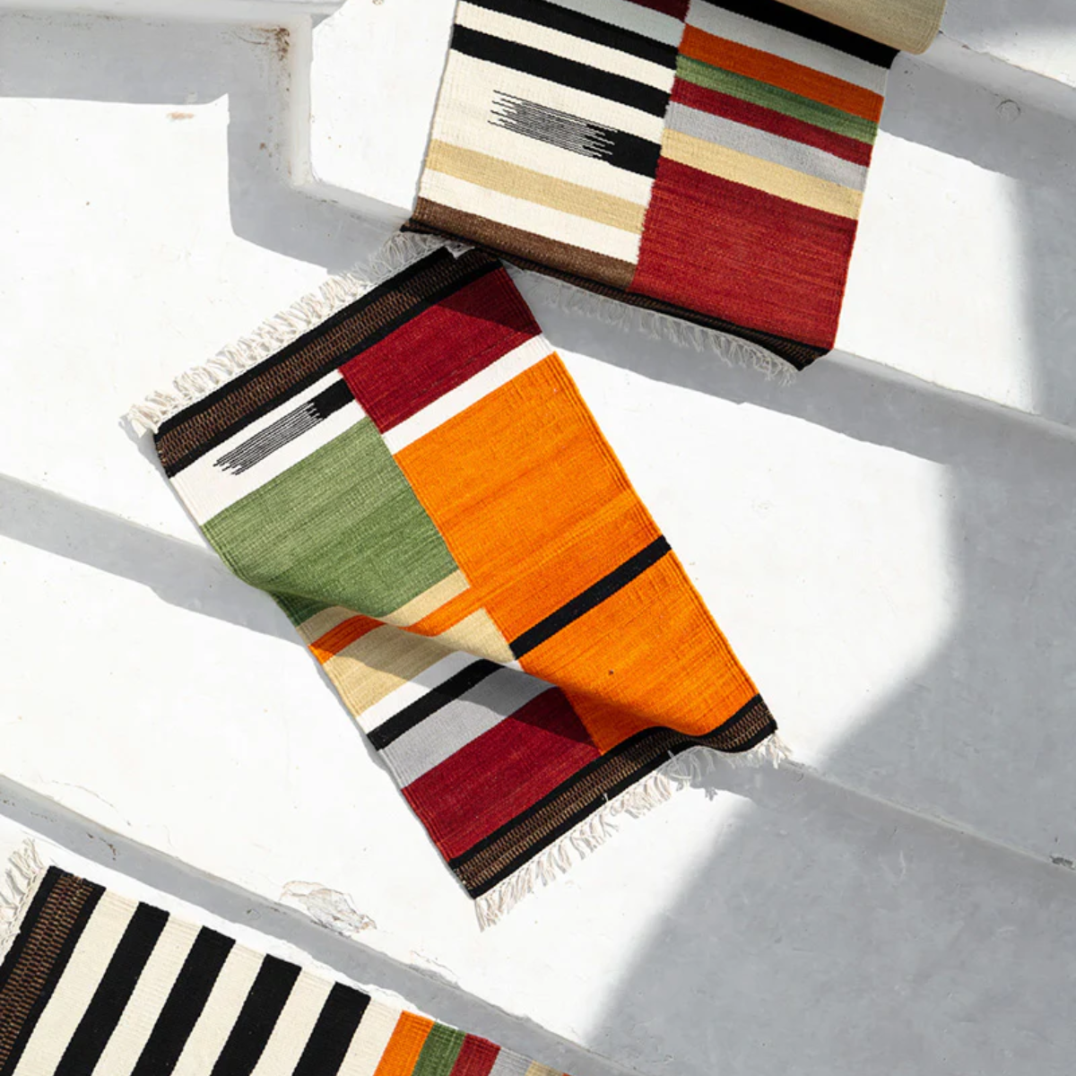 2' x 3' - Hand Woven Chanterelle Rug