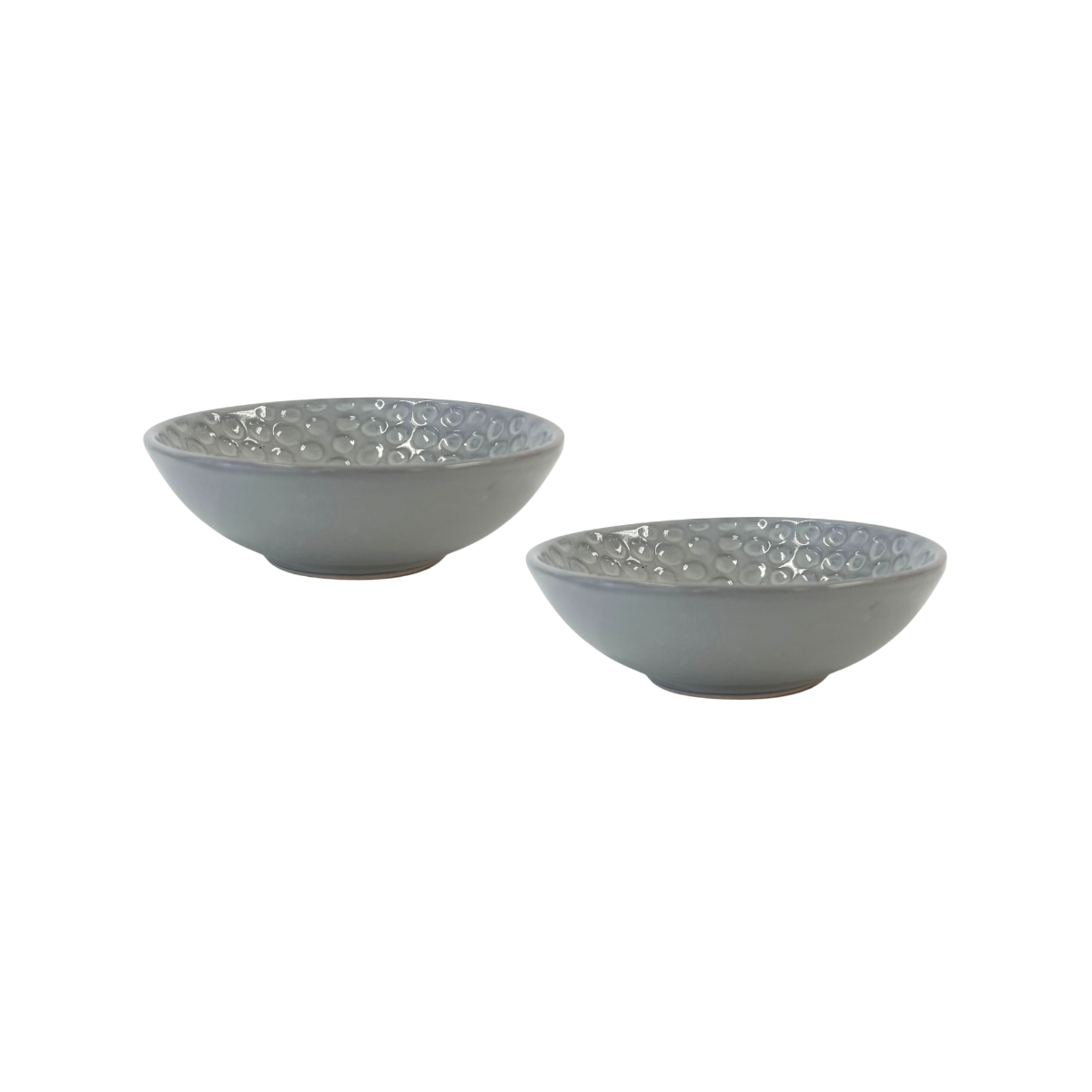 Round Debossed Stoneware Glaze Various