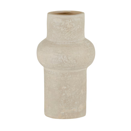 Paper Mache Column Vase Small