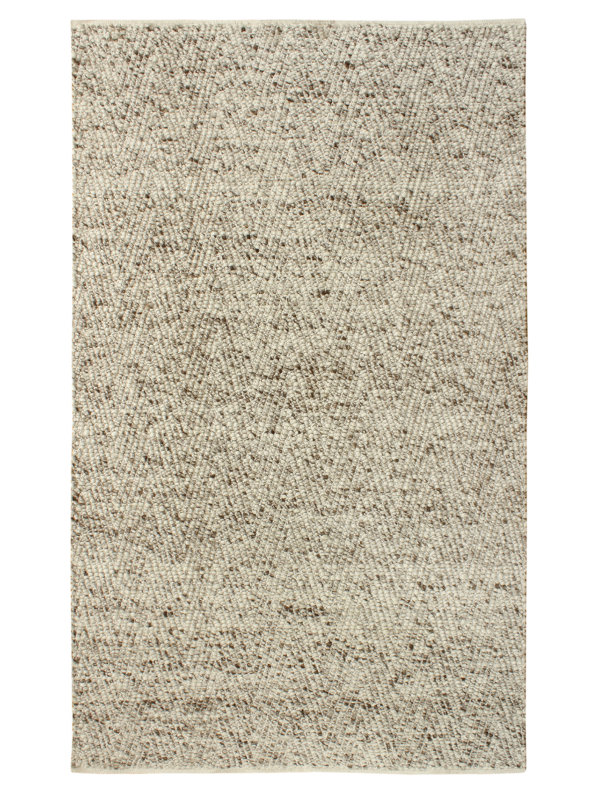 Rug - 5x8 Ivory & Taupe Hudson 06 Textured // Section 40