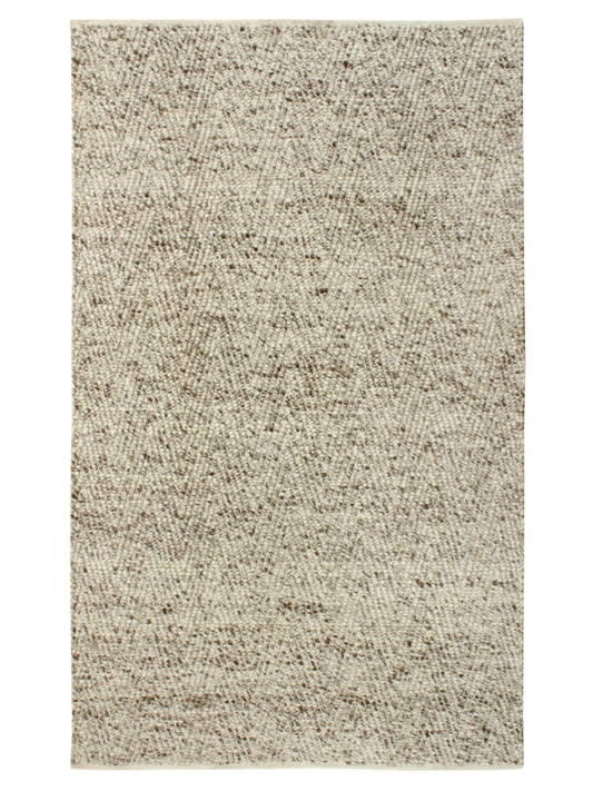 Rug - 8 x 10 Ivory & Taupe Hudson 06 Textured // Section 50